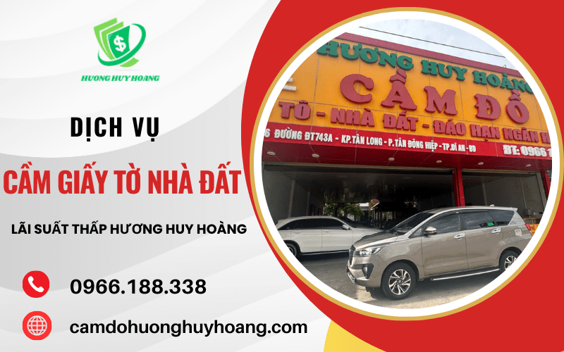  cầm giấy tờ nhà đất